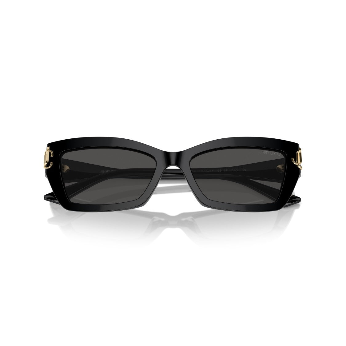 Jimmy Choo 0Jc5011u Rectangular Black Acetate Sunglasses