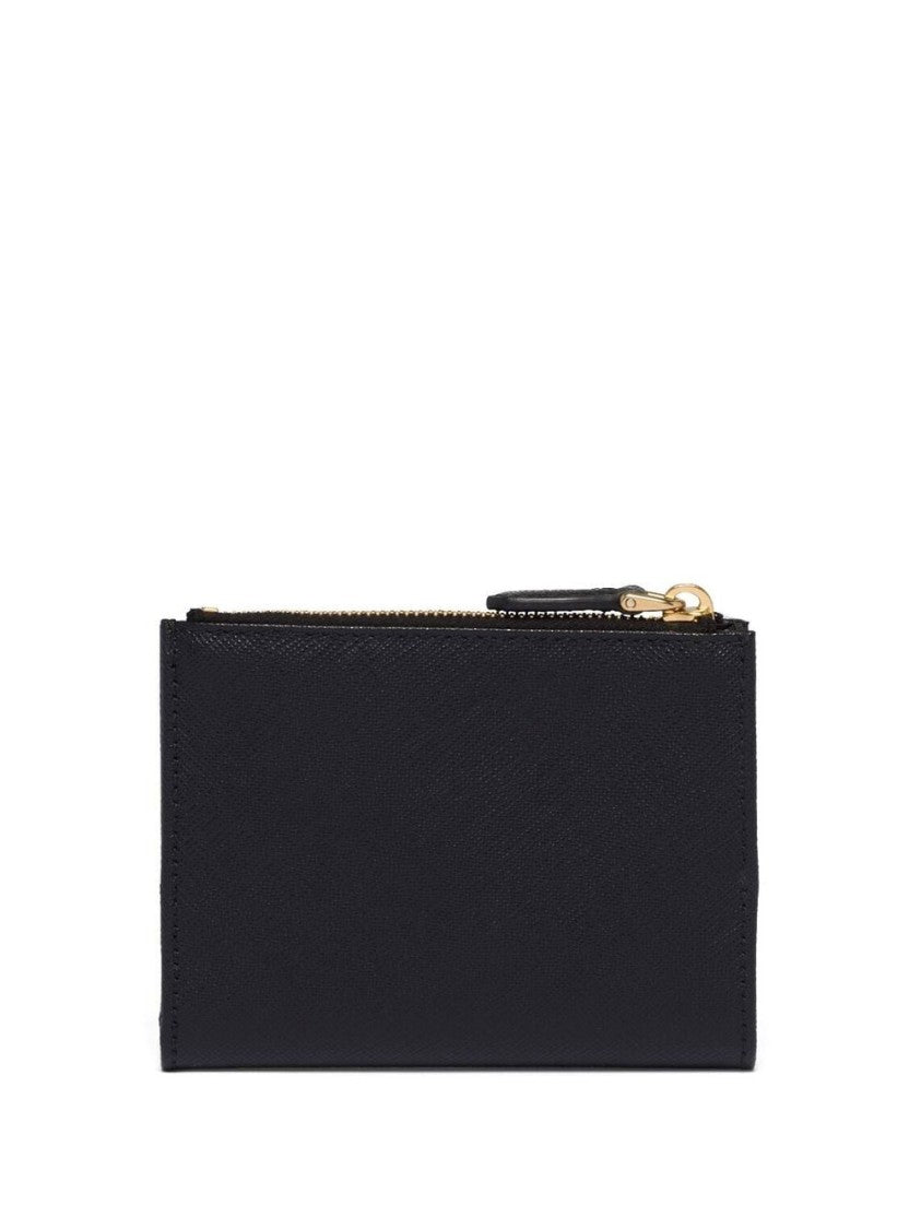 Prada Triangle-Logo Saffiano Leather Wallet