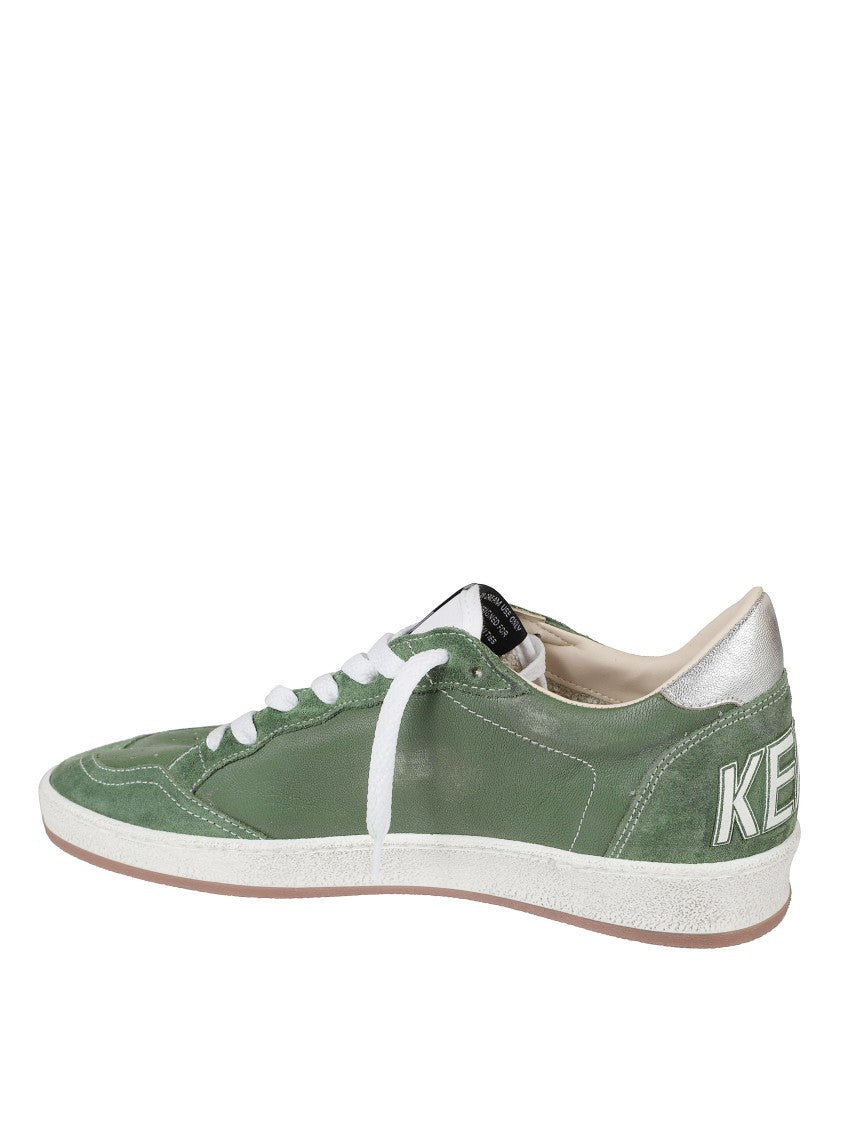 Golden Goose Textured Green Sneakers