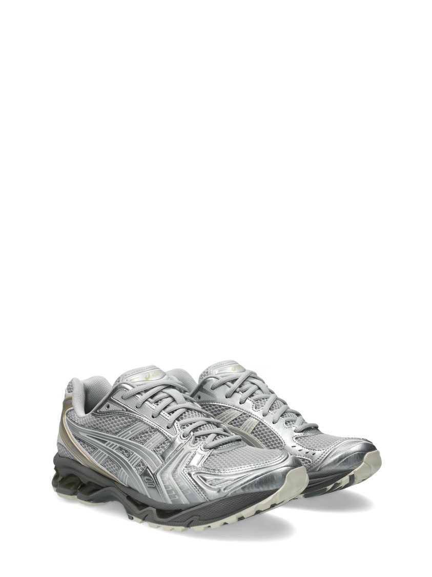 Asics Futuristic Sneakers With Gel Cushioning And Gold Accents