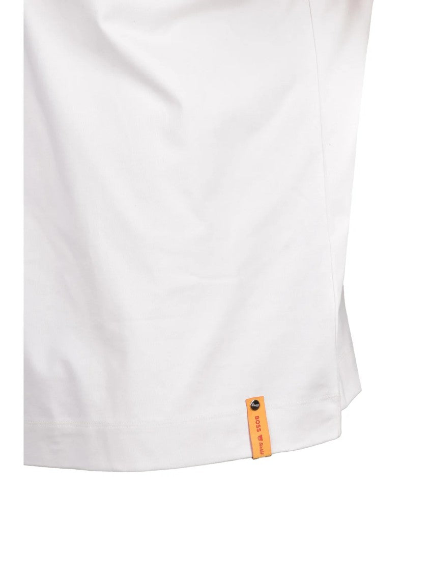 Boss X Steiff White Cotton Crewneck T-Shirt