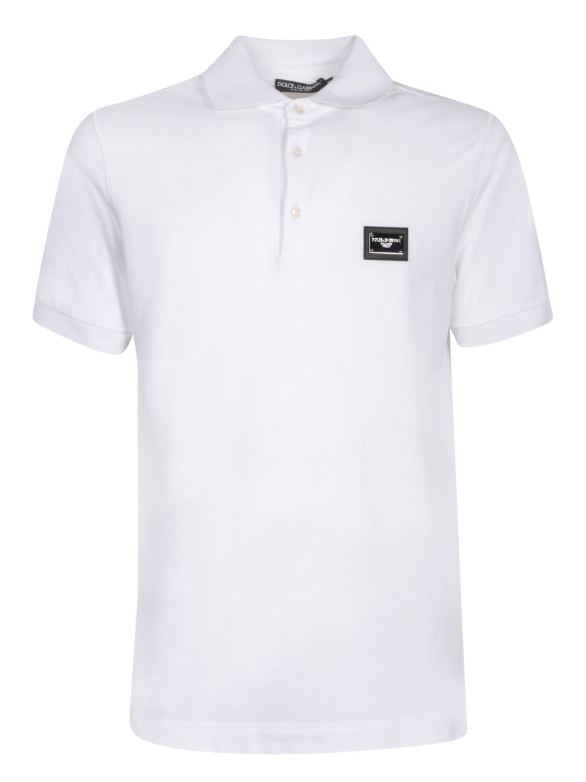 Dolce & Gabbana Elegant White Cotton Polo Shirt