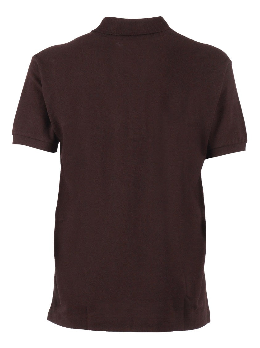 Lacoste Textured Cotton Minimalist Polo Shirt