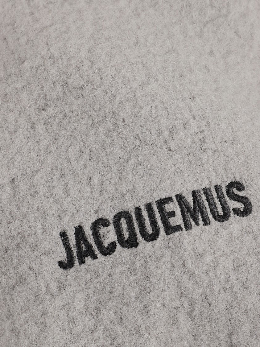 Jacquemus Two-Tone Gray Alpaca Scarf