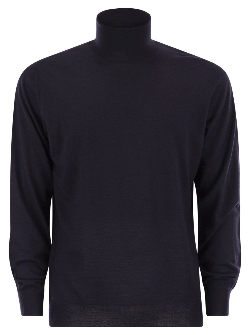 Fedeli Superfine Wool Turtleneck Derby