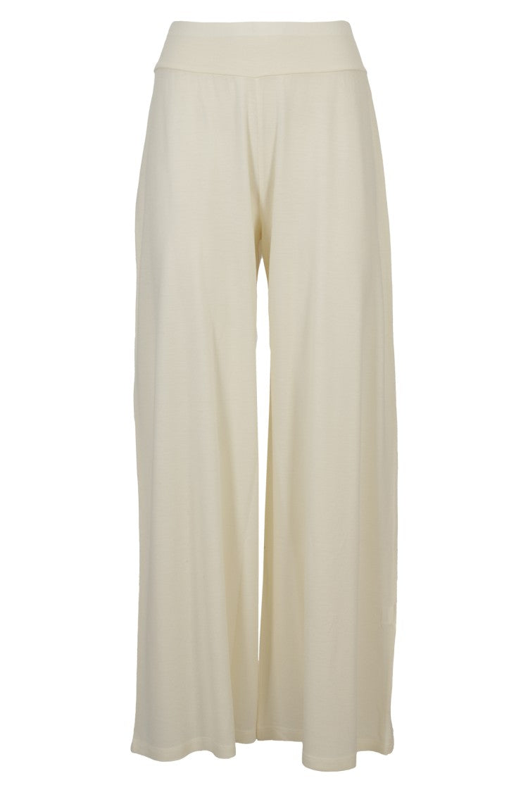 Labo.Art Wide-Leg White Palazzo Trousers