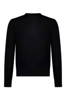 Dsquared2 Refined Blue Knitwear With Round Neckline And Long Sleeves