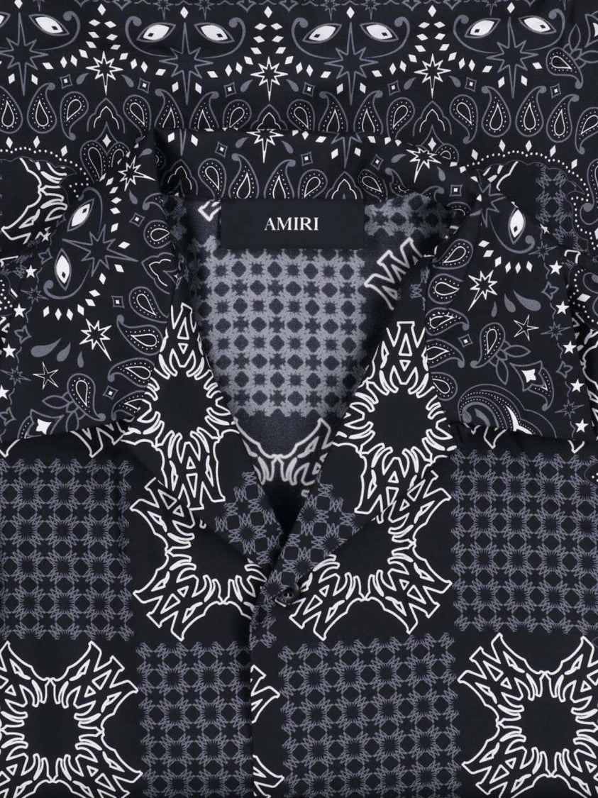 Amiri Boxy-Fit Short-Sleeve Casual Shirt With Bandana Print