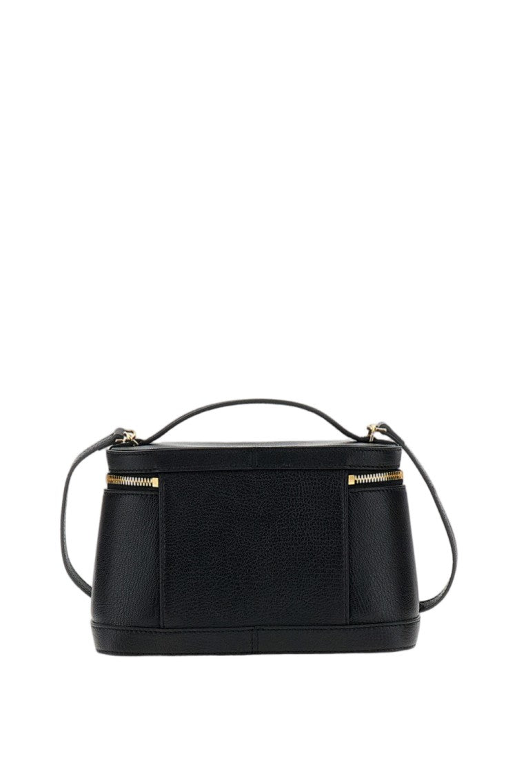 Jacquemus Black Le Petit Vanity Textured Leather Vanity Bag