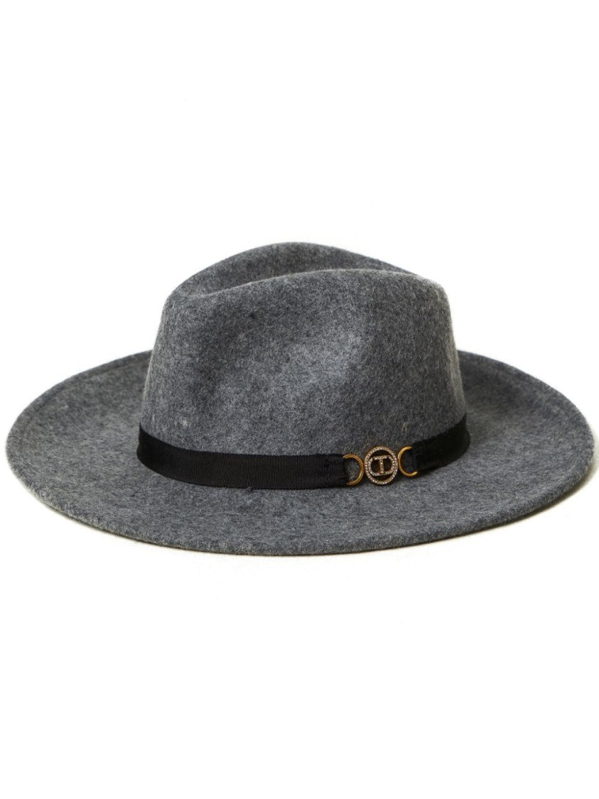 Twin-Set Grey Wool Hat
