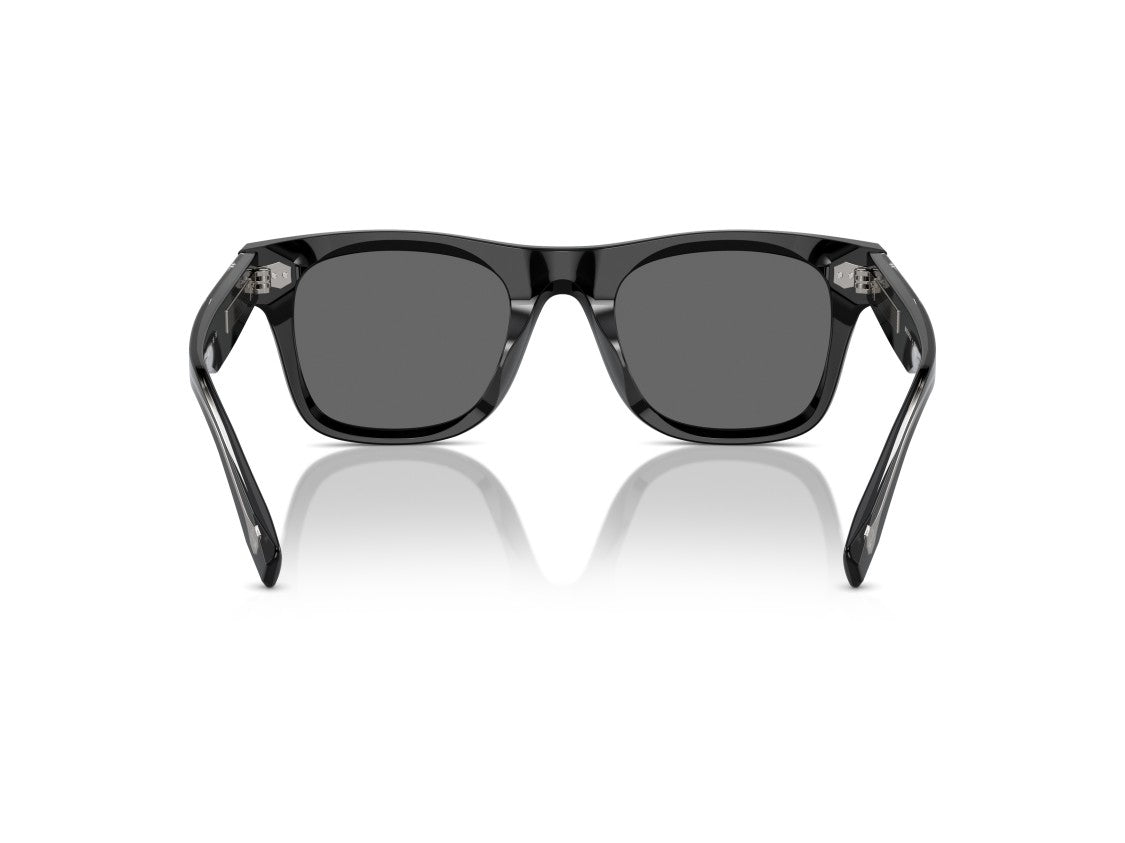 Brunello Cucinelli Black 0Bc4002s Metallic Accent Square Sunglasses