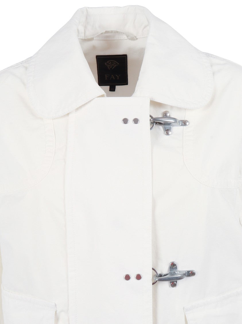 Fay 3Ganci Bomber Sfod Cropped Bomber Jacket