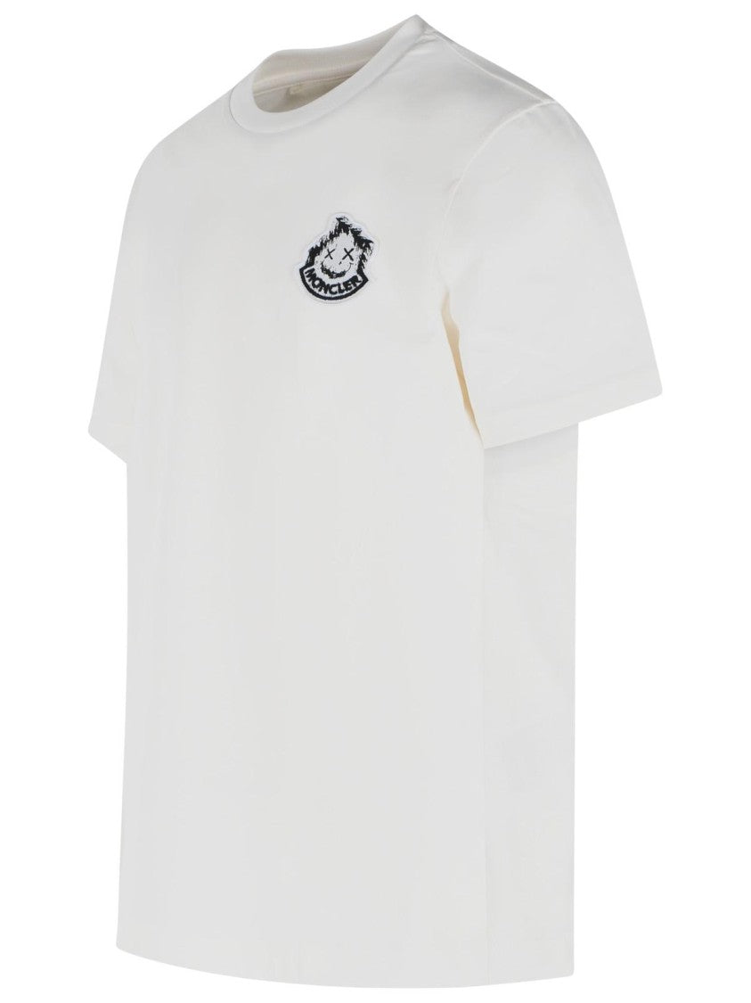 Moncler White Cotton T-Shirt