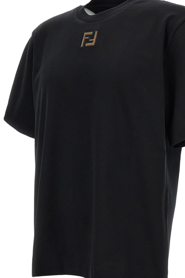Fendi Regular Fit Crew Neck T-Shirt