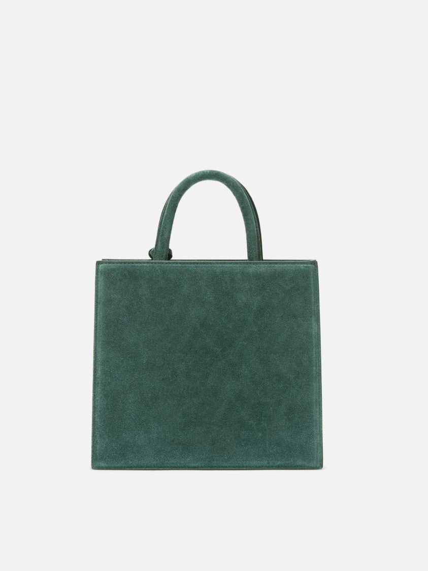 Mc2 Saint Barth Midi Green Bovine Leather Shop Bag