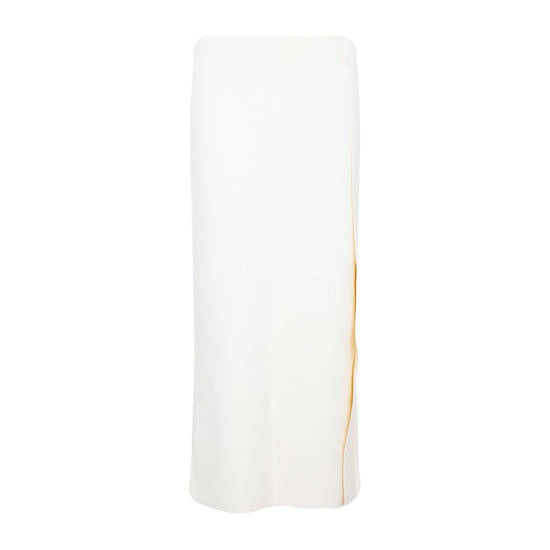 Jil Sander White Viscose Skirt