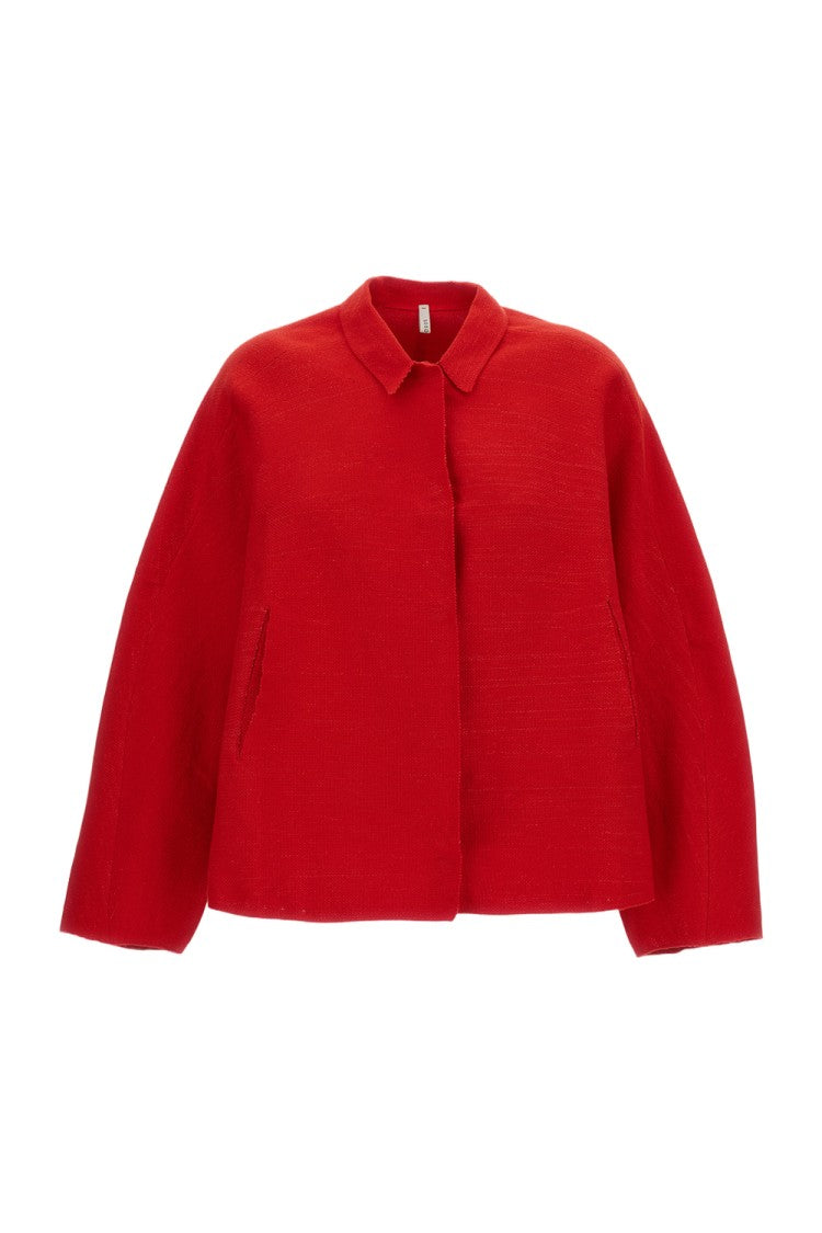 Boboutic Concealed Snap Button Single-Breasted Jacket