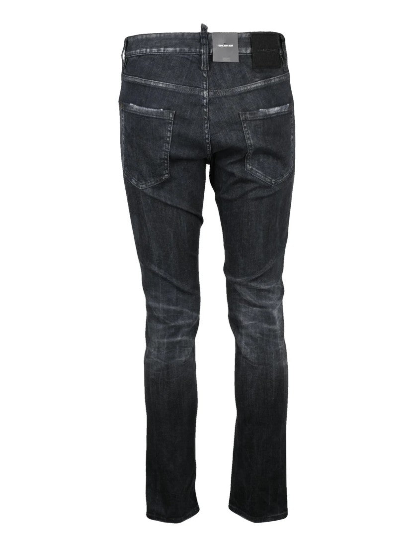 Dsquared2 Black Cotton-Blend Cool Guy Jeans