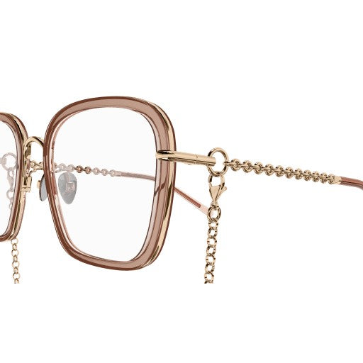 Pomellato Square Optical Frames With Delicate Chain Detail