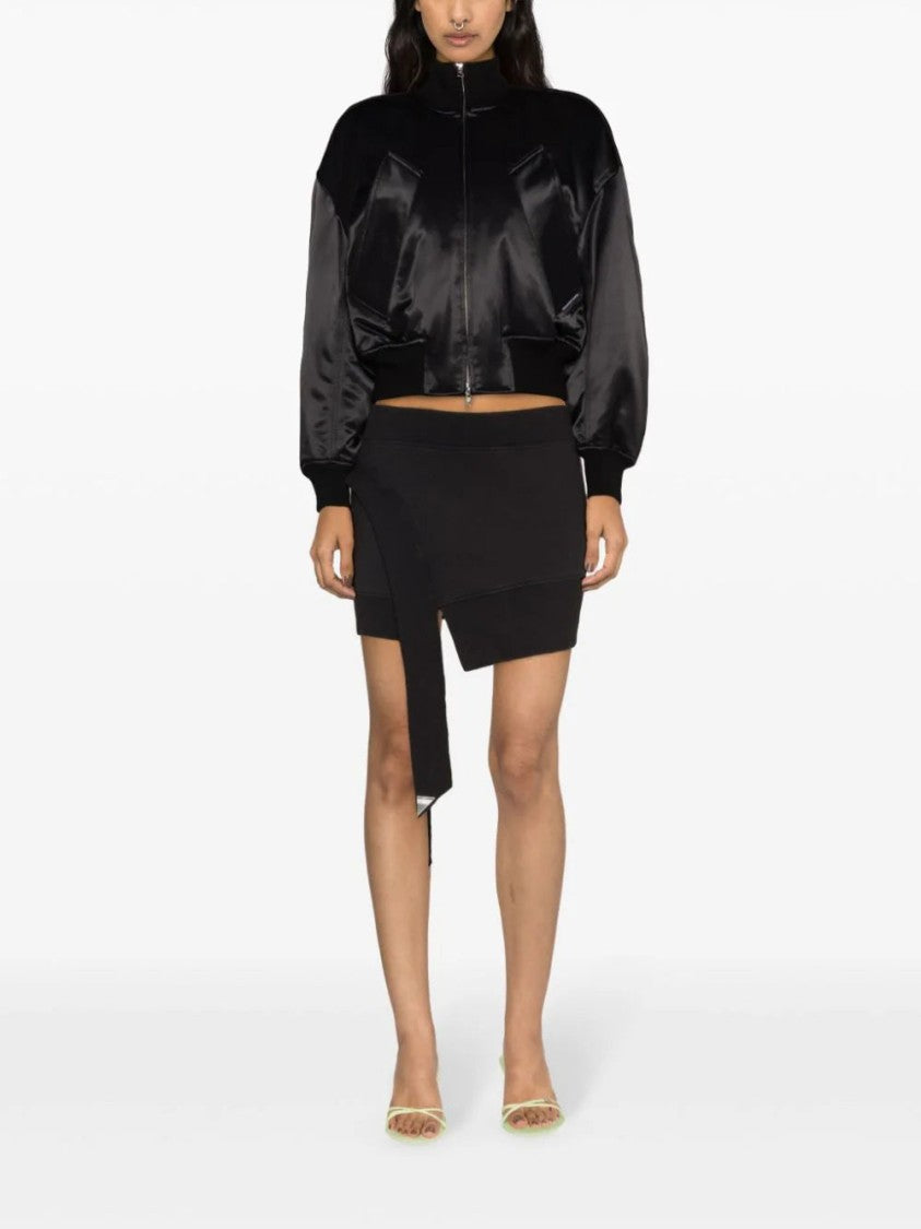 Alexander Wang Logo-Tag Padded Bomber Jacket