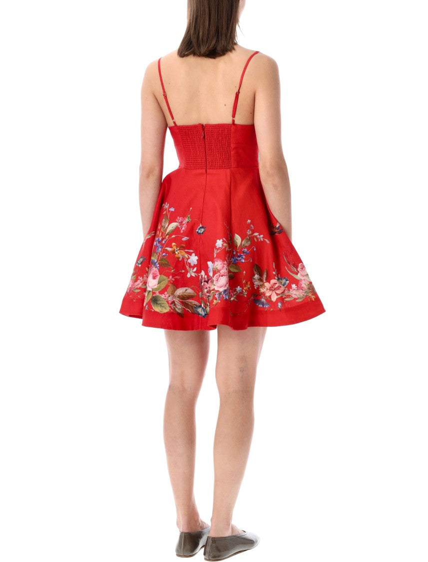 Zimmermann Patience Floral Print V Neck Dress