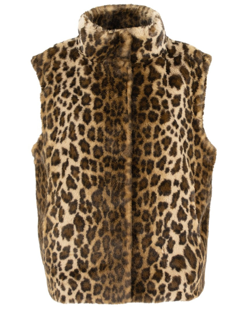 Mc2 Saint Barth Plush Faux Fur Waistcoat