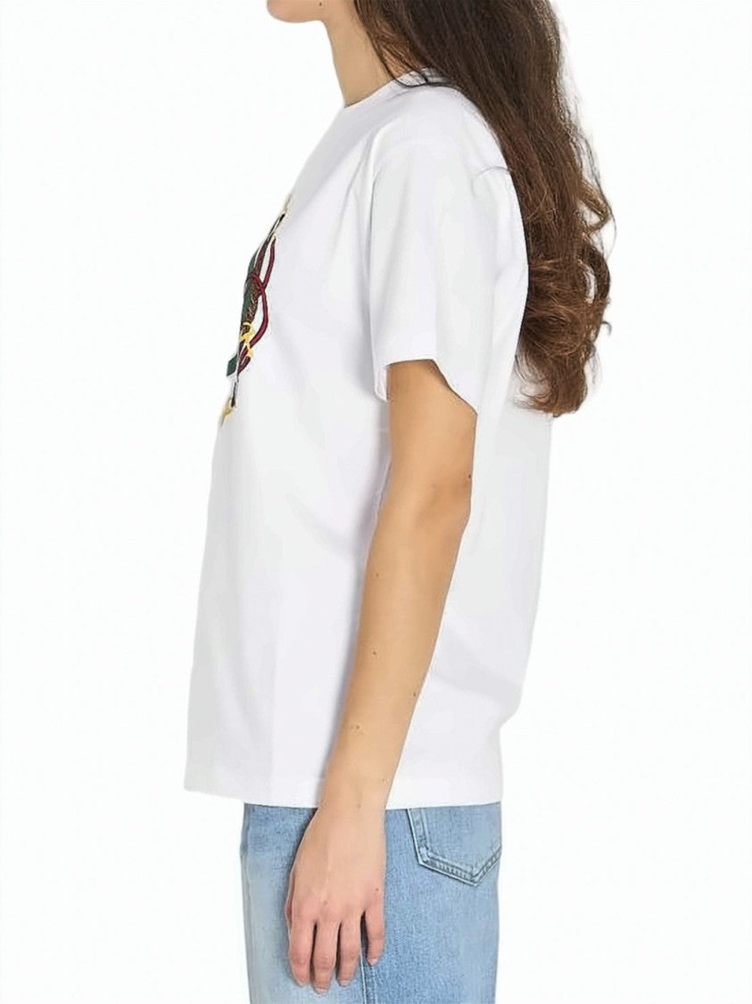Gucci Graphic Print Short-Sleeve T-Shirt With Motifs