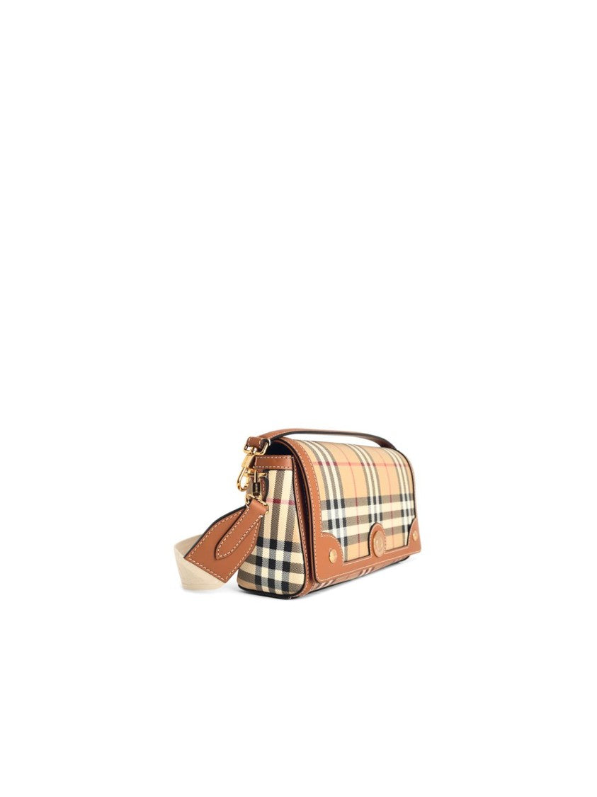 Burberry 'Note' Beige Cotton Blend Bag