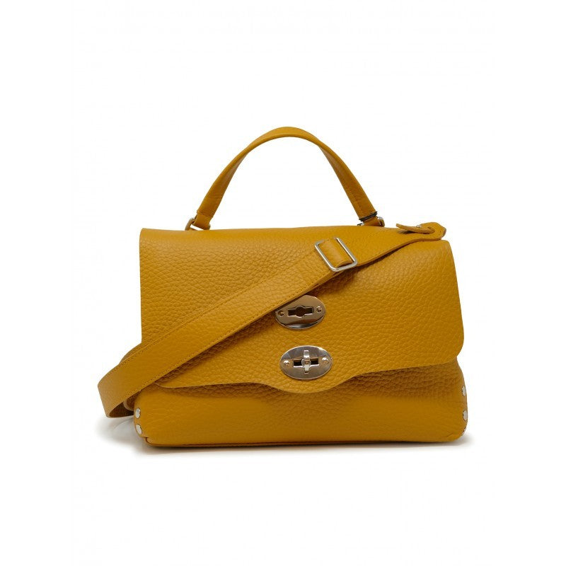 Zanellato Yellow Giallone Postina Centauro S Leather Handbag