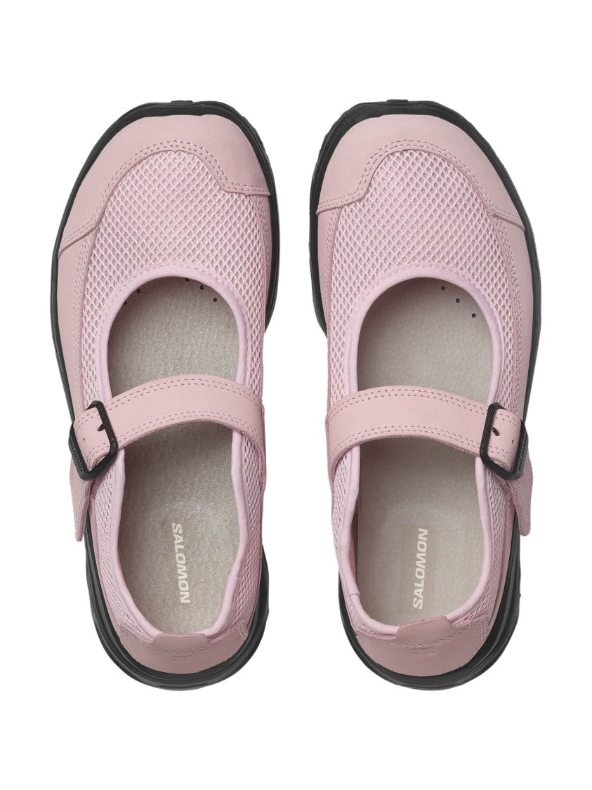 Salomon Pink Breathable Mesh Fabric Sneakers