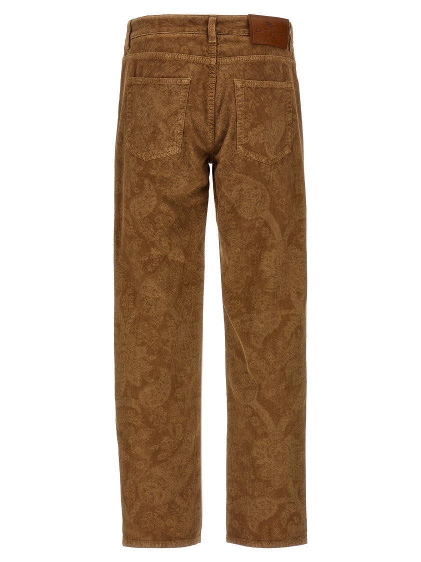 Etro Paisley' Velvet Pants