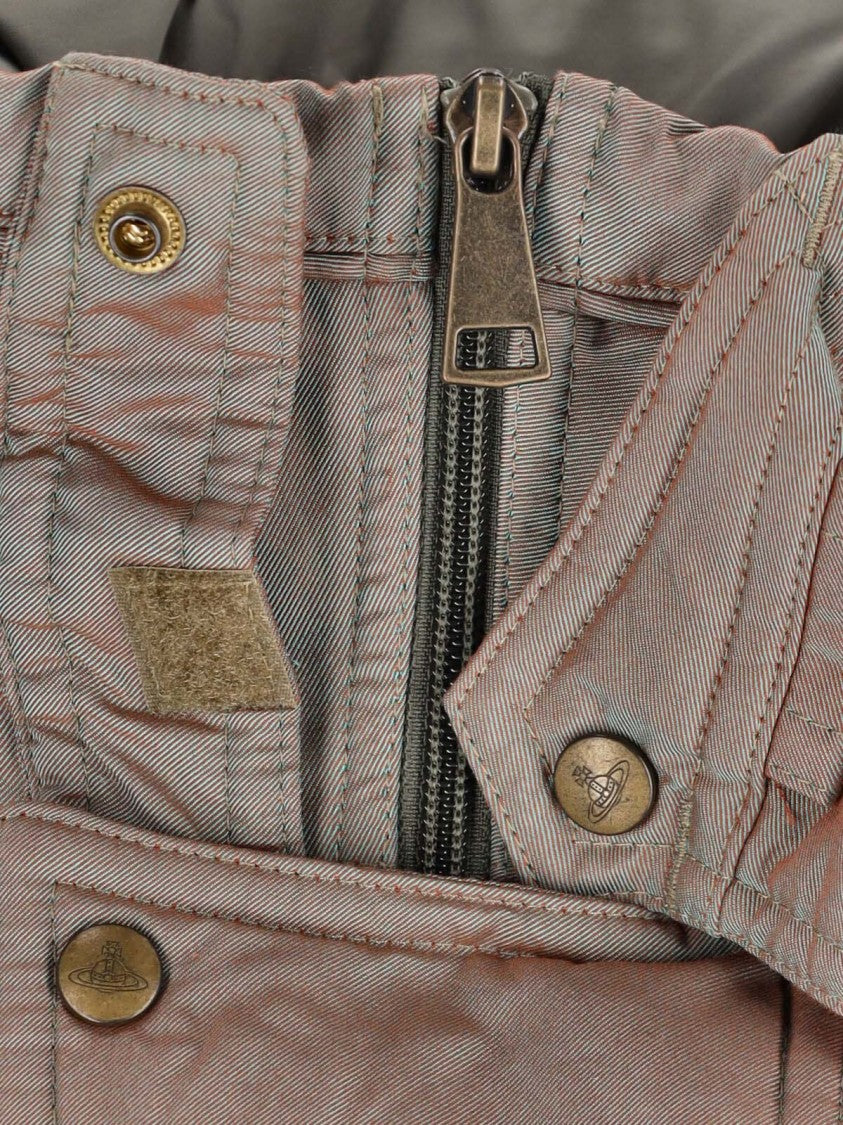 Vivienne Westwood Green Cotton Blend "Nevada" Bomber Jacket