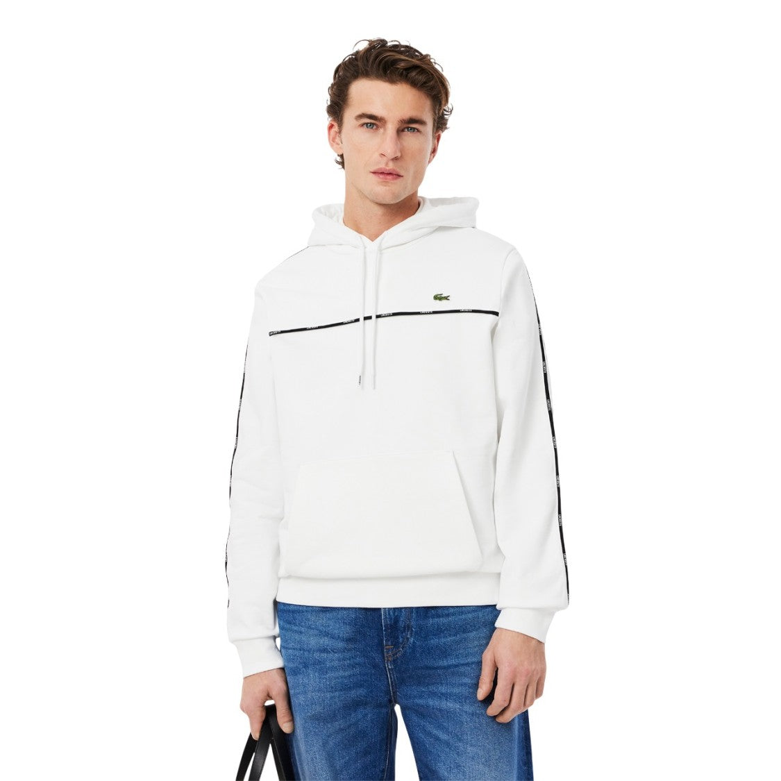 Lacoste Classic White Lacoste Hoodie