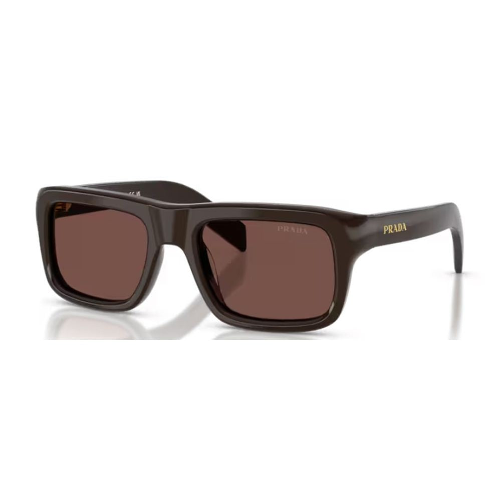 Prada Oversized Rectangular Sunglasses With Architectural Design