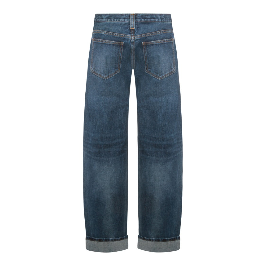 Khaite Blue Cotton Jeans