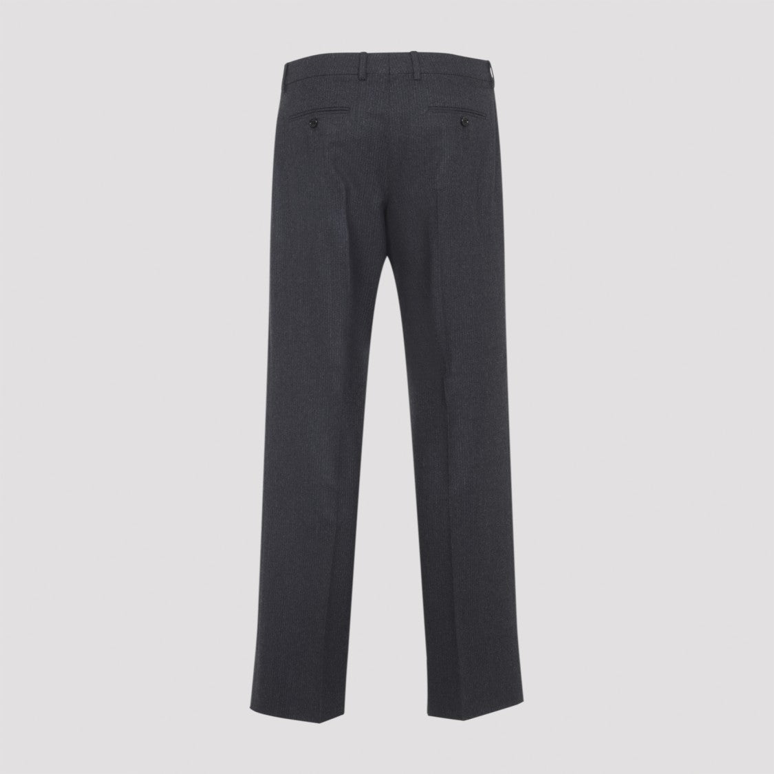 Celine Pinstriped Grey Wool Trousers