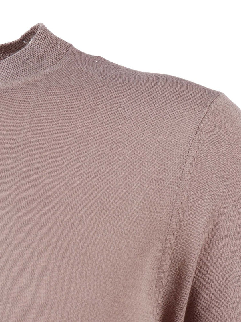 Ballantyne Brown Cotton Short-Sleeved Pullover
