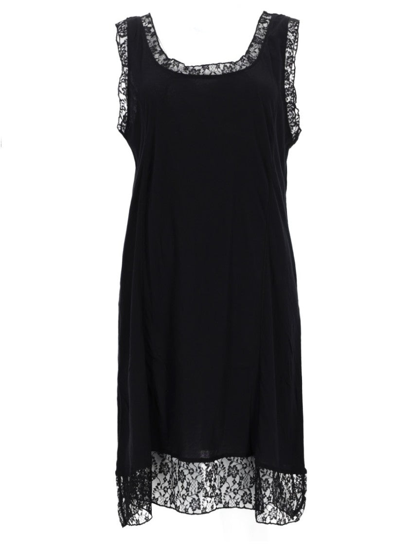 Our Legacy Dawn Cotton Lace Trim Mini Dress