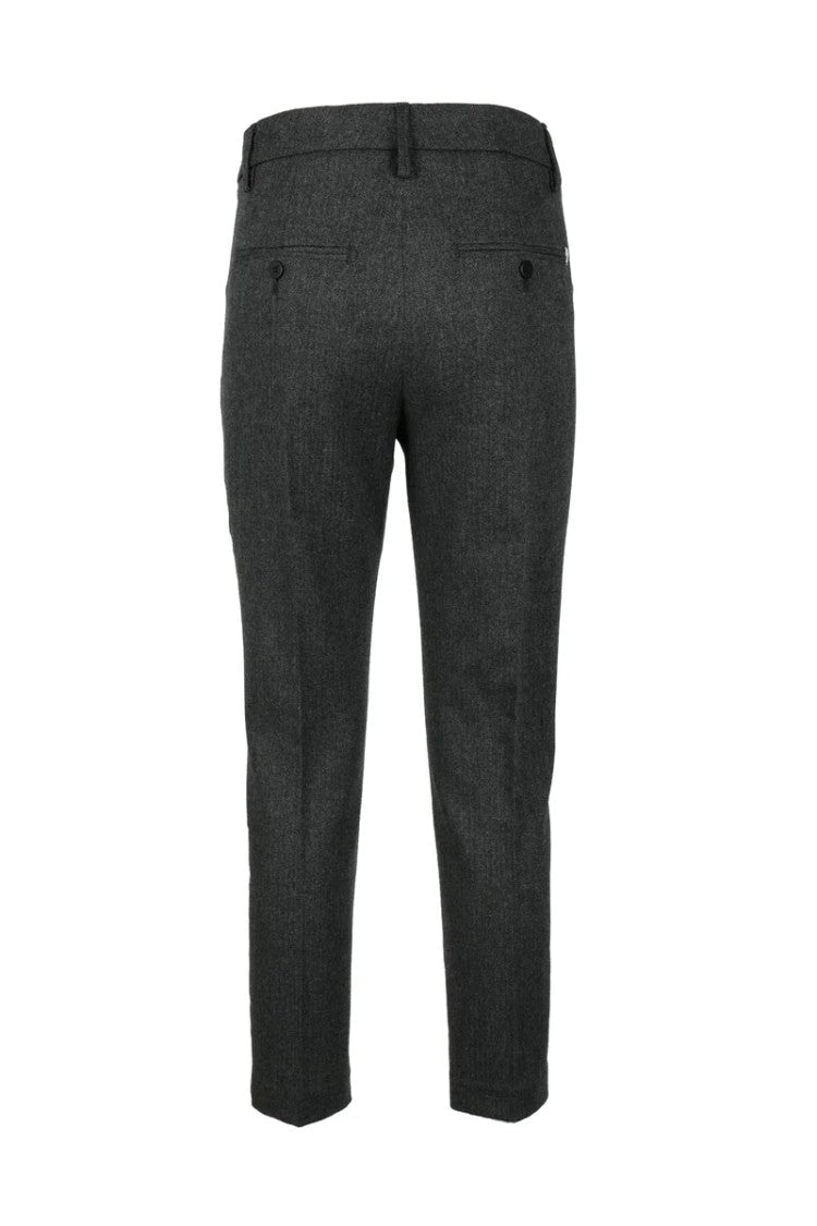 Dondup Wool Blend Stretch Pants - Grey