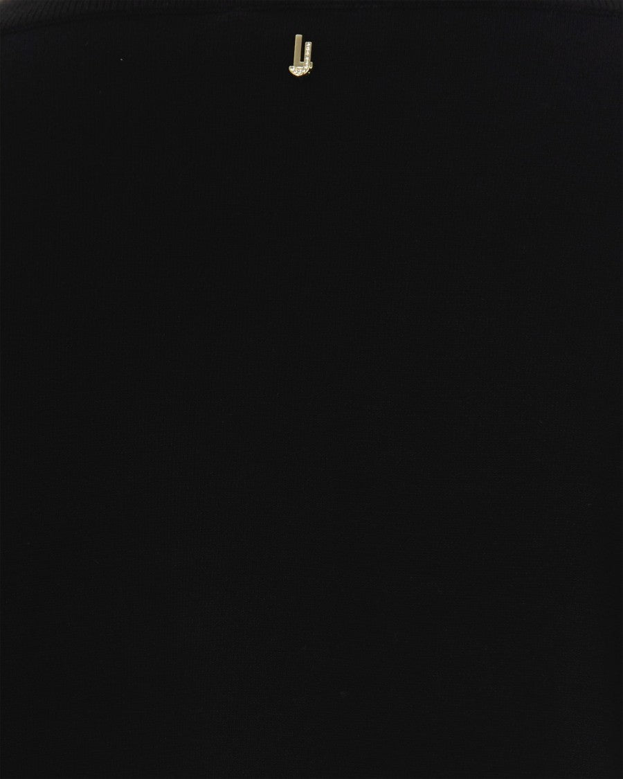 Liu Jo Black Rhinestone Sweater