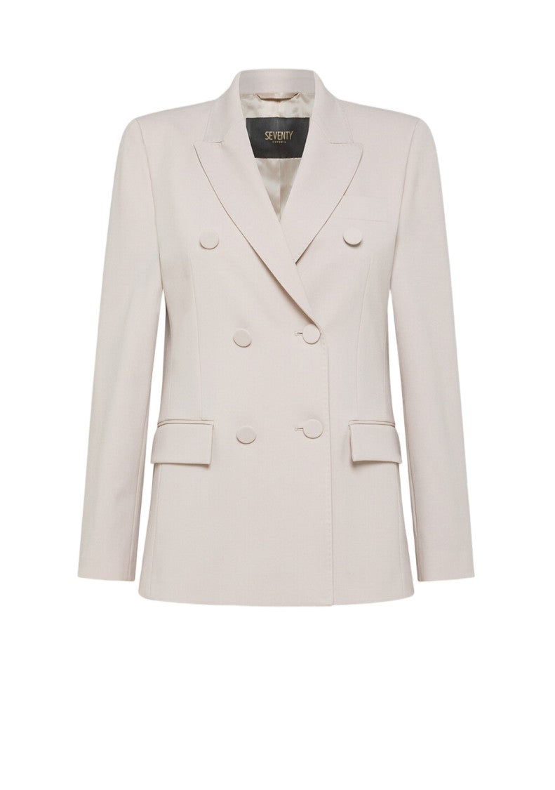 Seventy Double-Breasted Wool-Blend Gabardine Blazer
