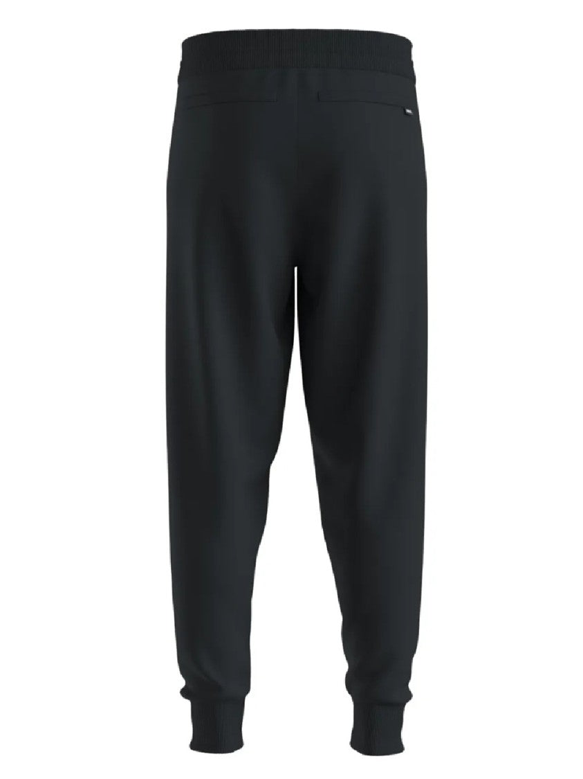 Hugo Boss Relaxed Fit Tapered Pants With Ribbed Cuffs