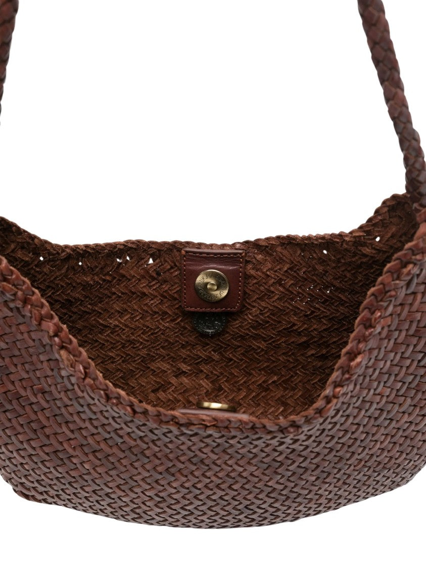 Dragon Diffusion Crescent-Shaped Nova Luna Shoulder Bag With Braided Strap