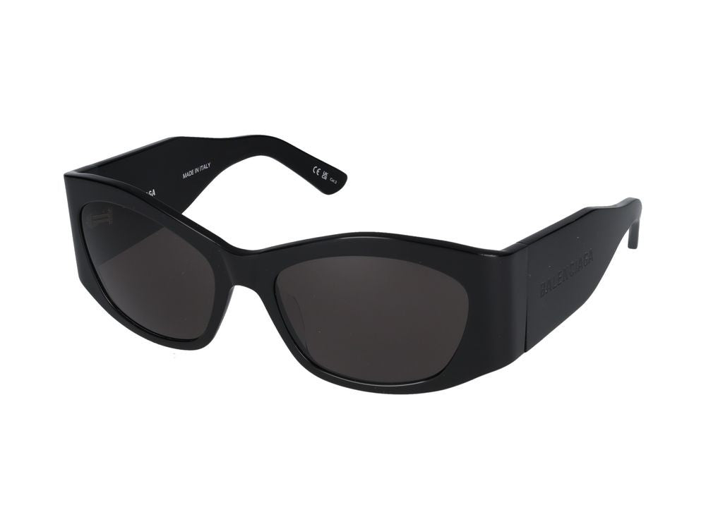 Balenciaga Black Bb0329s Acetate Bold Oversized Sunglasses