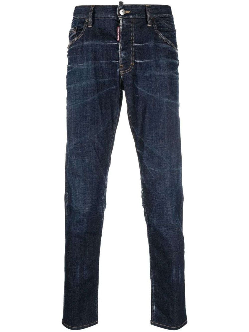 Dsquared2 Bleach-Effect Skinny Denim Jeans