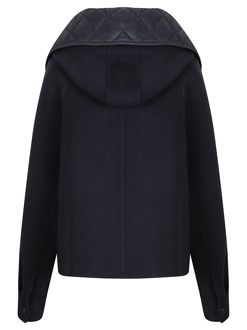 Brunello Cucinelli Cropped Quilted Coat With Structured Design And Flap Pockets