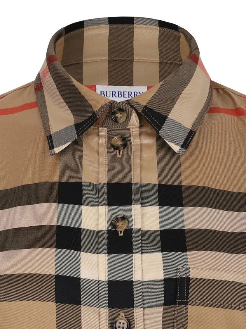 Burberry Classic Button Down Check Pattern Shirt