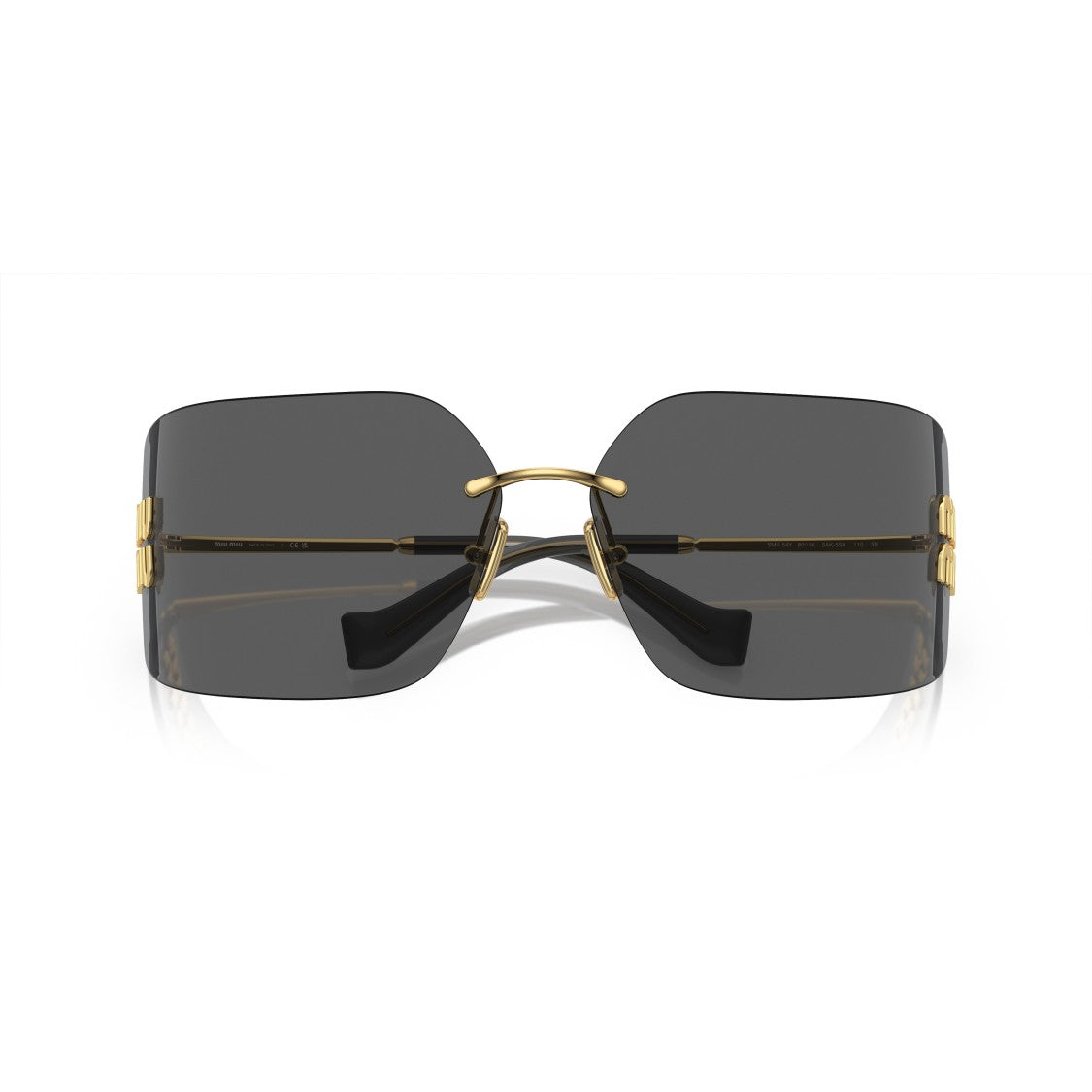Miu Miu 0Mu 54Ys Rimless Oversized Square Sunglasses