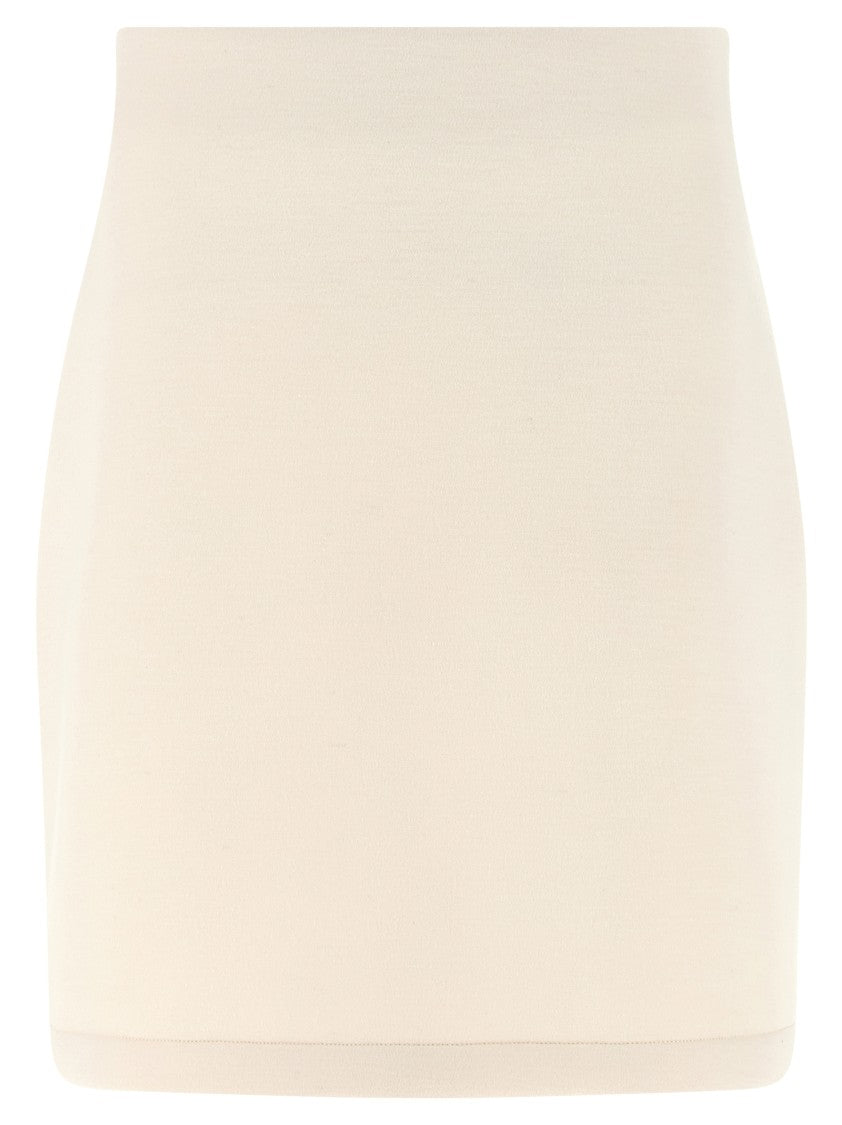 Fabiana Filippi Cashmere Scuba Skirt
