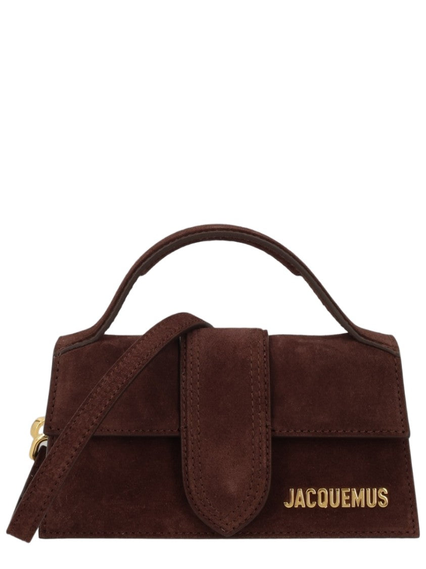 Jacquemus Brown Suede Rectangular Detachable Strap Tote Bag